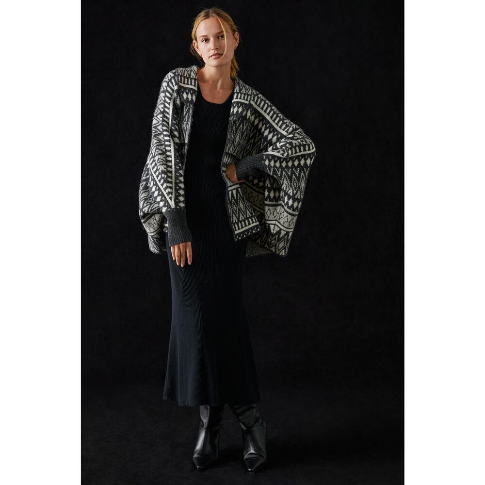 LOOK BY M By Anthropologie Bohemian Cardigan Sweater Multicolor Size ALL - Picture 3 of 11